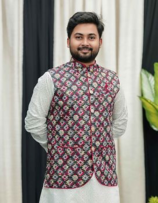 মেরুন প্রিন্টেড কোটি