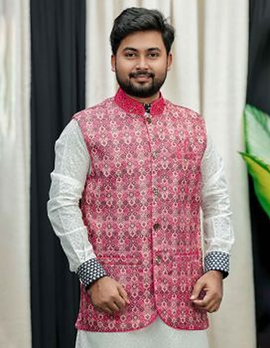পিংক প্রিন্টেড কোটি